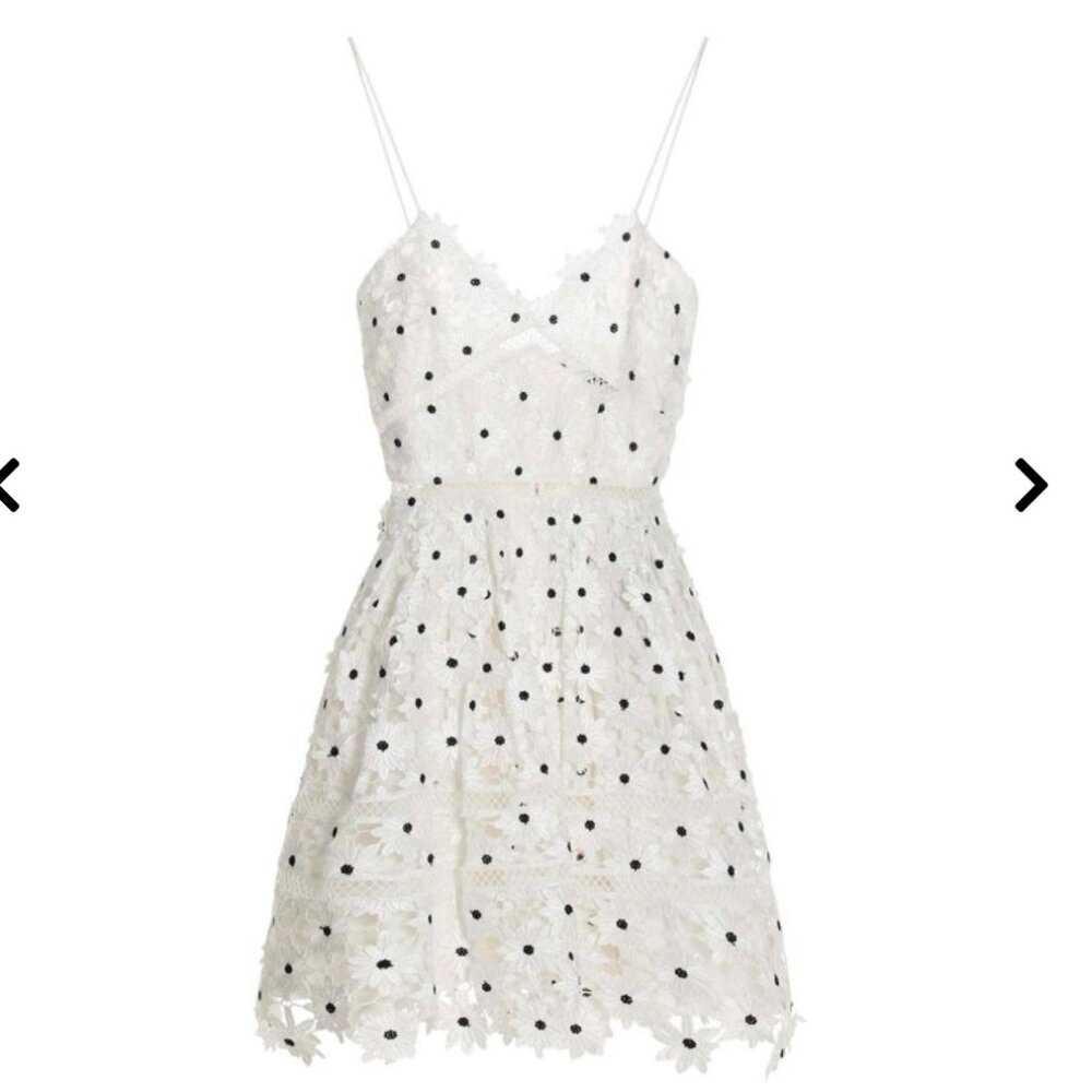 New without tag Self-portrait Azalea dress in white